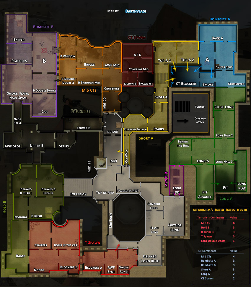 the map